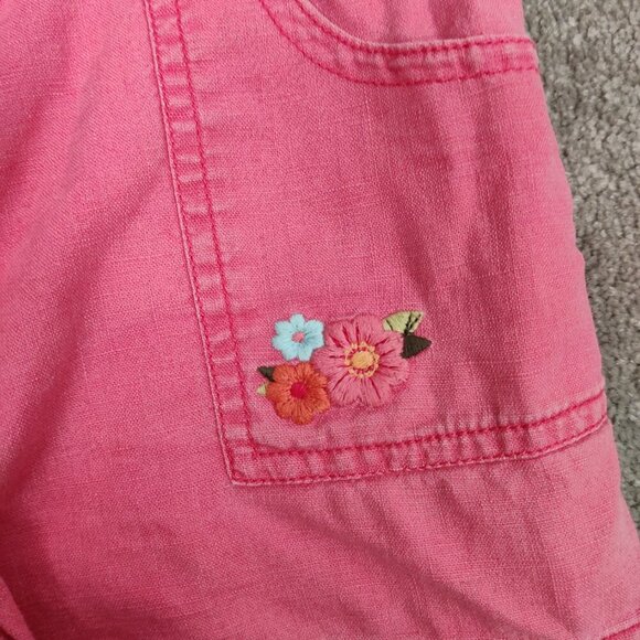 Gymboree Girl's Juniors Jumpsuit Size 9 Pink Linen Cotton Y2K Summer Barbiecore - Picture 2 of 7